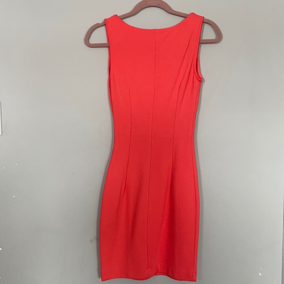 SOLD | BNWT Zara Basic Tangerine Bodycon Dress, XSmall - Picture 4 of 4
